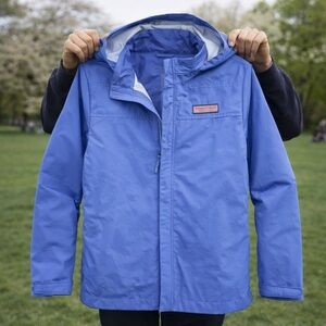 Vineyard Vines Boy’s Vibrant Blue Raincoat